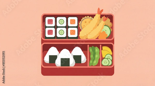 Obraz Bento Box Feast - Culinary Delights