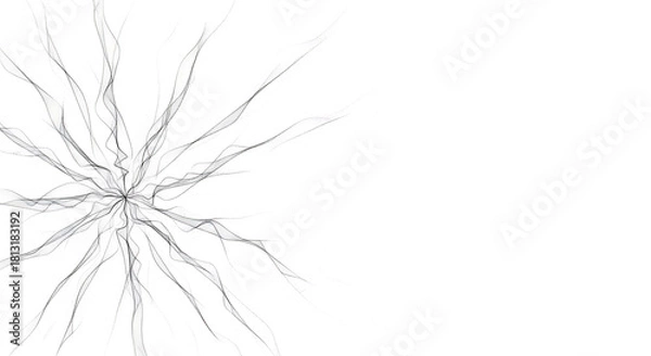 Fototapeta Elegant abstract burst design with flowing lines for modern projects and creative concepts