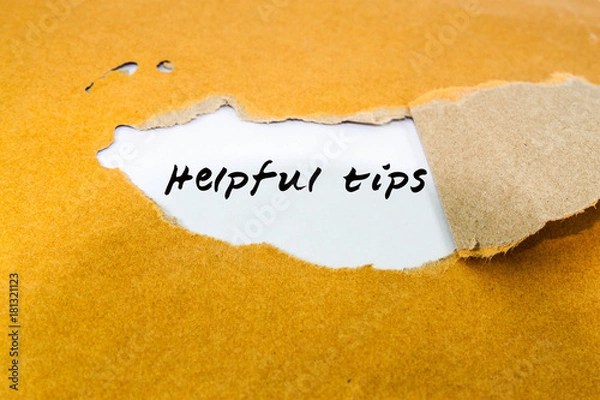 Obraz Helpful tips concept 