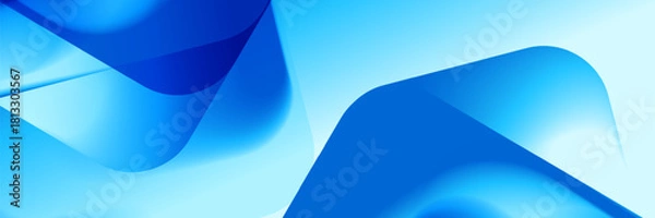 Obraz Abstract pattern blue shape gradient design background.