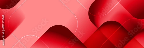 Obraz Abstract pattern red shape gradient design background.