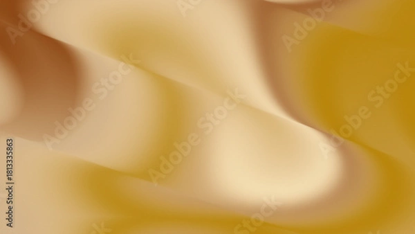 Obraz Warm Golden Yellow Abstract Flowing Curve Design