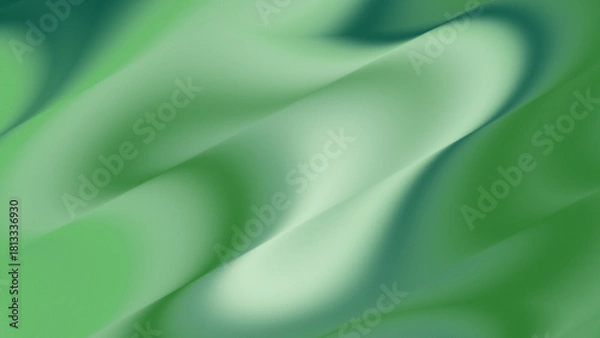 Obraz Vibrant Green Teal Abstract Diagonal Liquid Wave