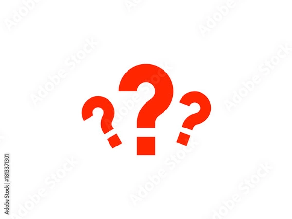 Obraz 不思議なはてなマークイメージ