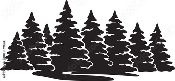 Fototapeta vector illustration of a tree