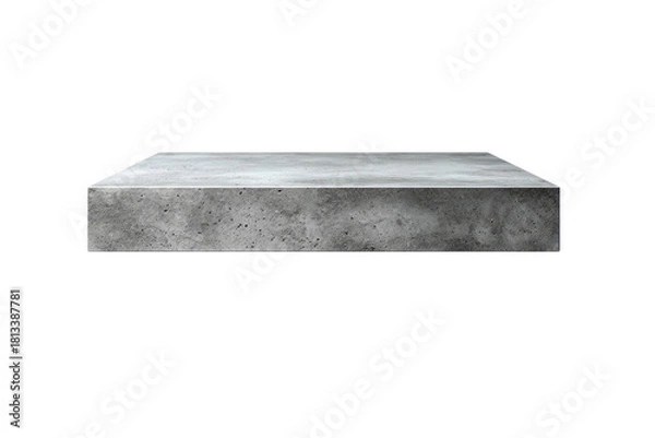 Fototapeta Gray, rough, concrete slab platform