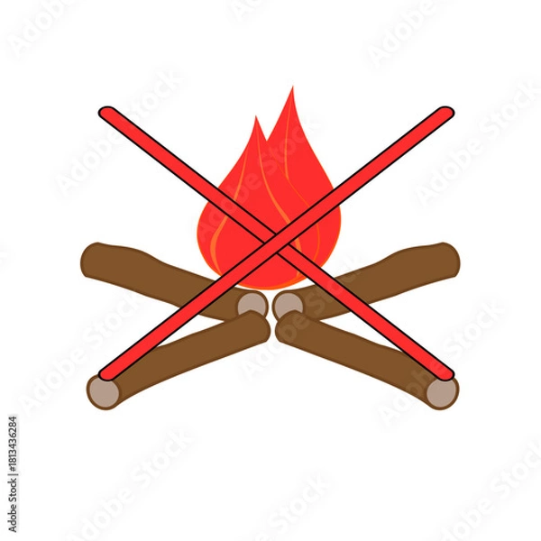 Obraz no bonfires allowed