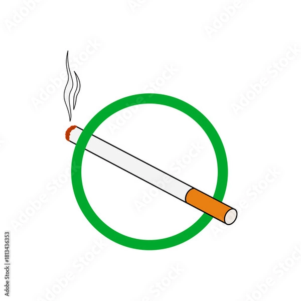 Obraz smoking area sign