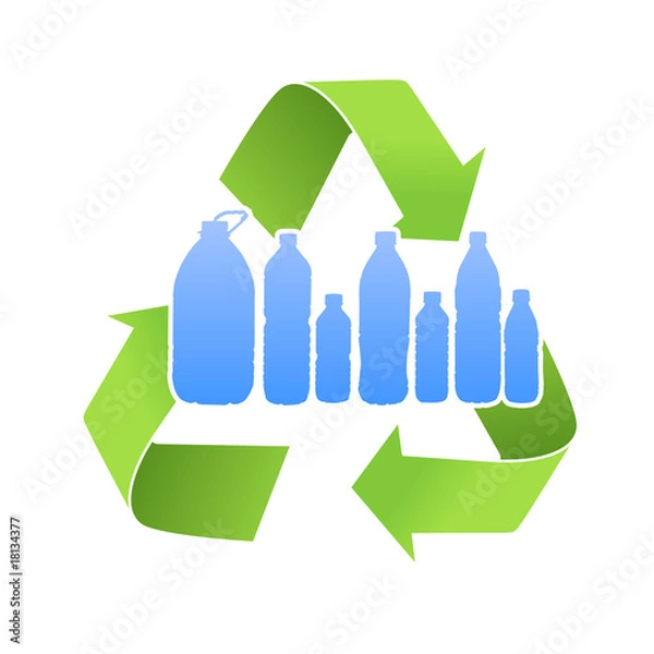 Obraz recycle plastic bottles