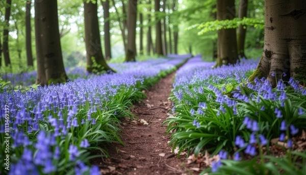 Obraz spring in the forest