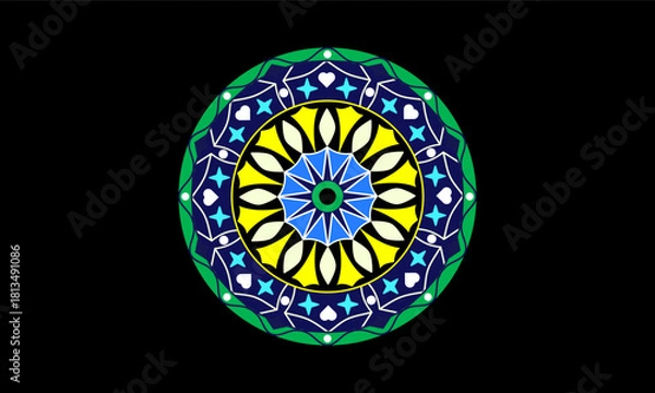 Fototapeta Unique Mandala Background Design