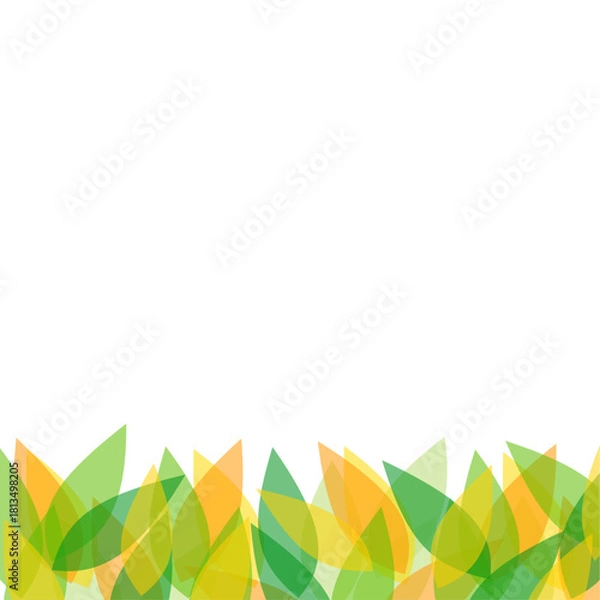 Obraz autumn leaves border