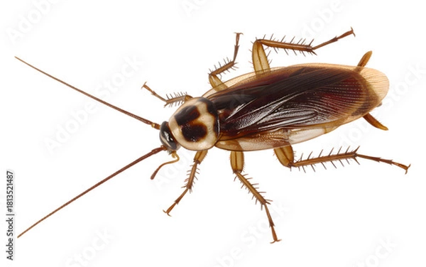 Obraz Brown cockroach insect isolated on transparent background