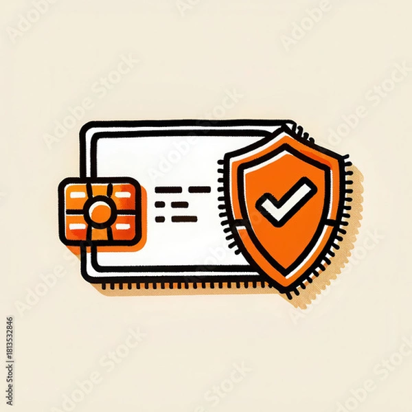 Fototapeta Secure payment methods enhance currency security, ensuring safe transactions and peace of mind for users