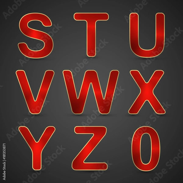 Obraz Vector Alphabet Set.