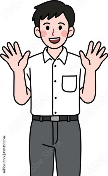 Fototapeta greeting student