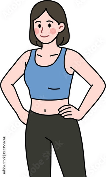 Obraz 포즈를 취하는 여성