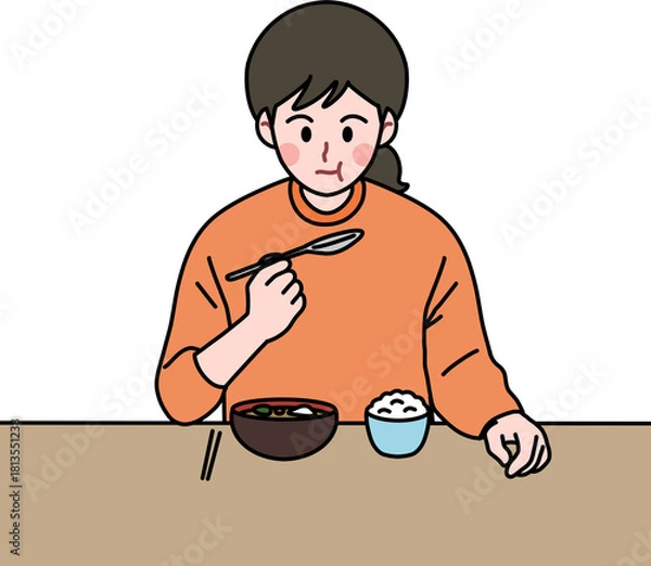 Obraz 밥 먹는 여자