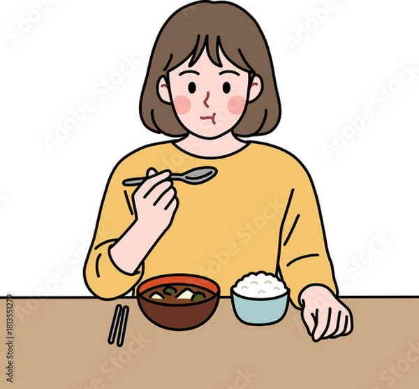 Obraz 밥 먹는 여자