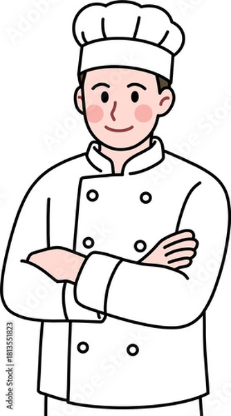 Obraz 팔짱 낀 요리사