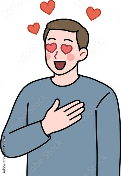 Obraz 사랑에 빠진 남자