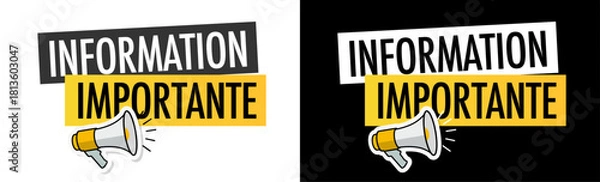 Obraz Information importante