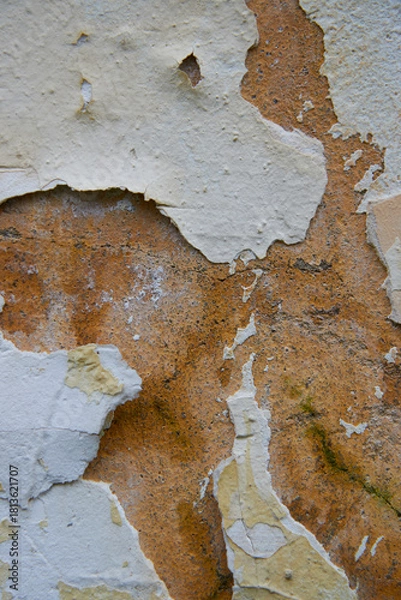 Fototapeta old painted wall