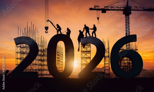 Obraz New Year 2026 Background