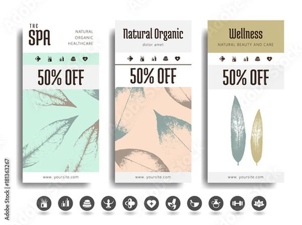 Obraz Spa creative cards