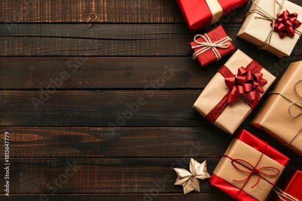 Obraz christmas gift boxes