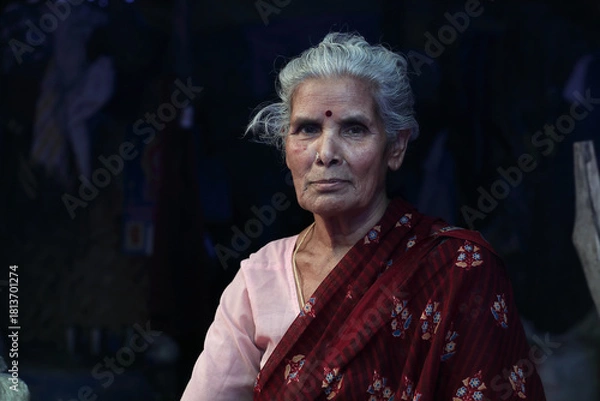 Obraz portrait of a aged woman