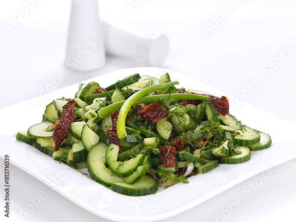 Obraz refreshing cucumber salad