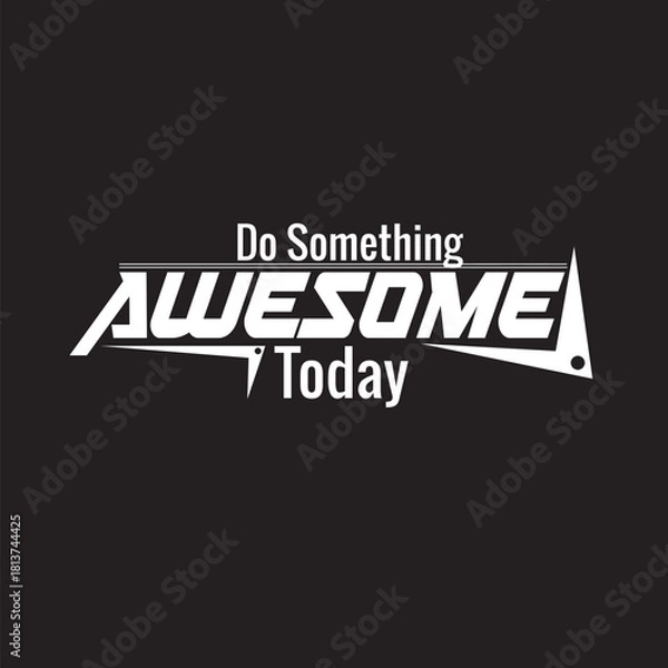 Obraz Typography illustration for minimal statement