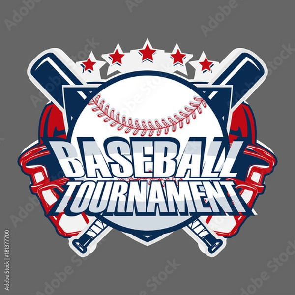 Fototapeta Baseball Badge Logo