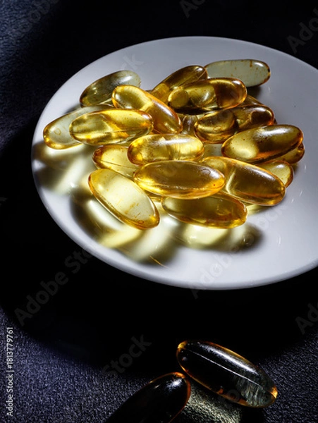 Obraz cod liver oil capsules