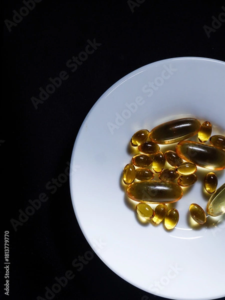 Obraz cod liver oil capsules