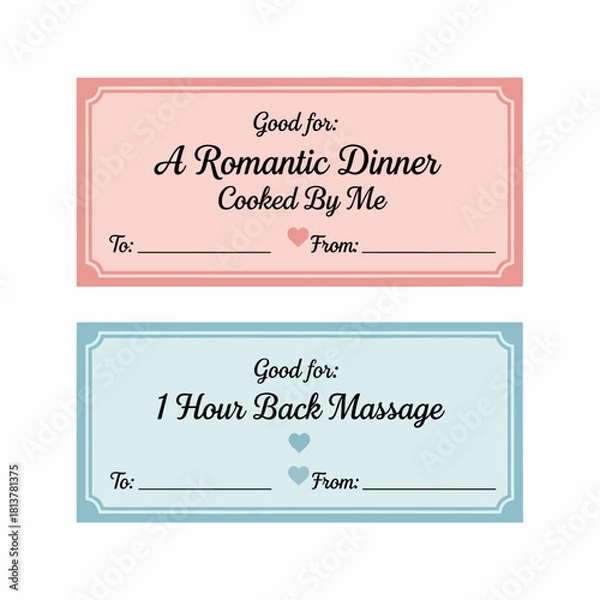 Obraz Romantic dinner cooked coupon