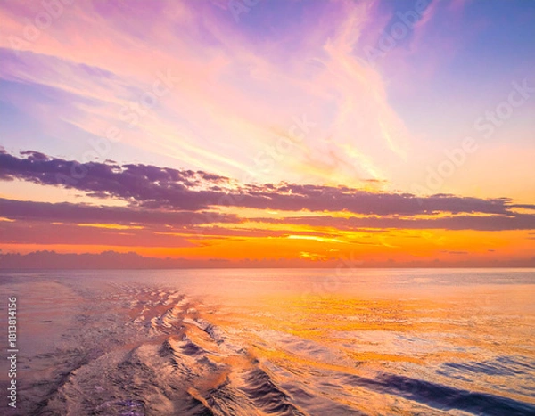 Obraz  Sunset Over Calm Ocean