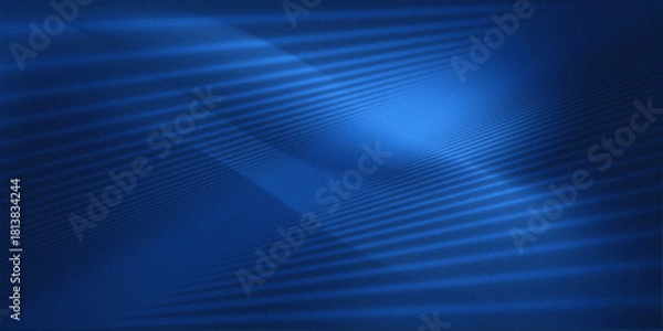Obraz Abstract blue gradient smooth background with lines.