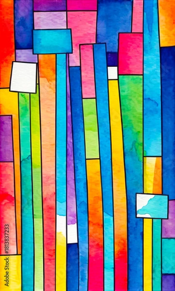 Obraz Bright abstract colorful pattern