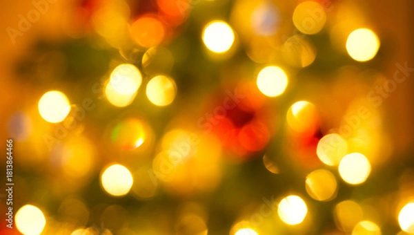 Obraz Warm-Christmas-Tree-Light-Bokeh-Background