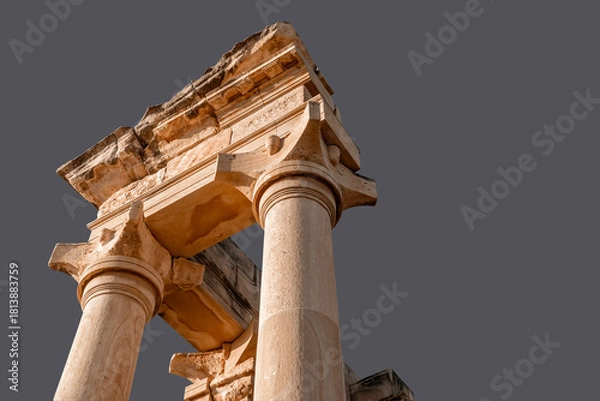 Fototapeta The temple of Apollo at The Sanctuary of Apollo Hylates. Limassol District, Cyprus