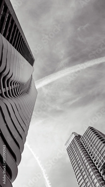 Obraz Modern Curved Skyscraper Architecture