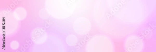 Fototapeta Pink and Purple Bokeh Light Background. Wallpaper. Vector Illustration