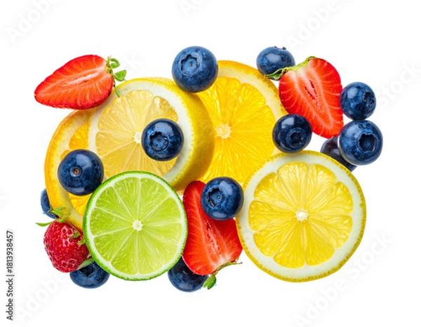 Obraz  Fresh Fruit Splash in Water