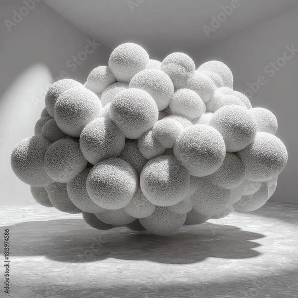 Fototapeta minimal sphere cloud minimal sphere cloud abstract minimal sphere cloud
