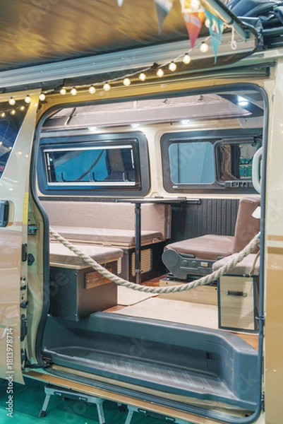 Obraz Interior space of a modern camping RV