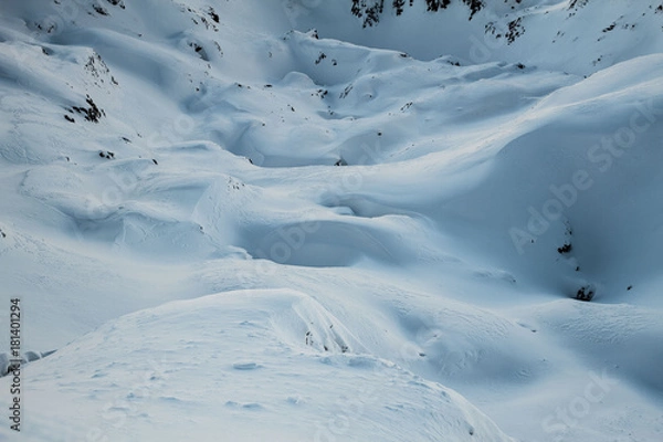 Fototapeta mountain cover with snow