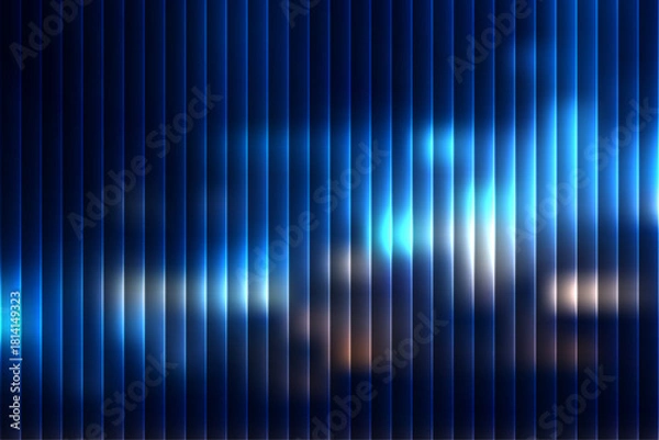 Fototapeta Futuristic Electric Blue Light Panel Background – Diagonal Glow Effect with Ambient Radiance – Ideal for Social Media, EDM Events, Album Covers or Stream Overlays – Modern Minimalist Aesthetic