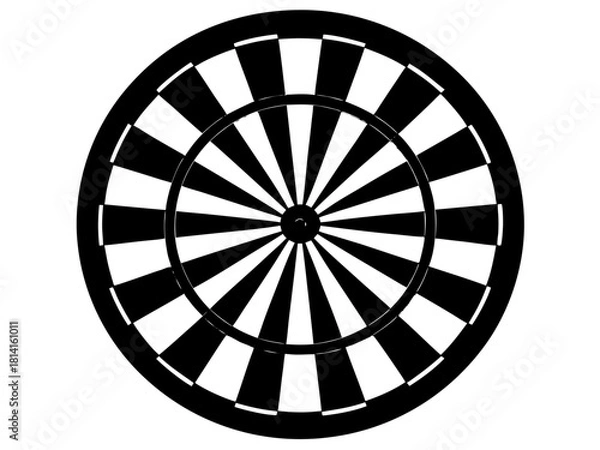 Fototapeta dartboard  simple   silhouette vector,target icon